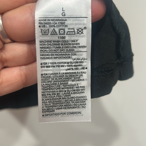 Old Navy Black Graphic Cotton Short Sleeve Notorious B.I.G. Large music band tee - Picture 4 of 5